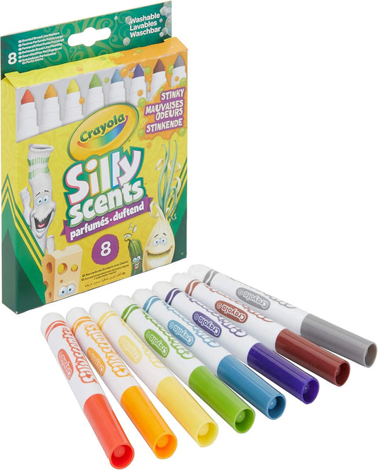 Crayola 8 Silly Scents Broadline Stinky Markers