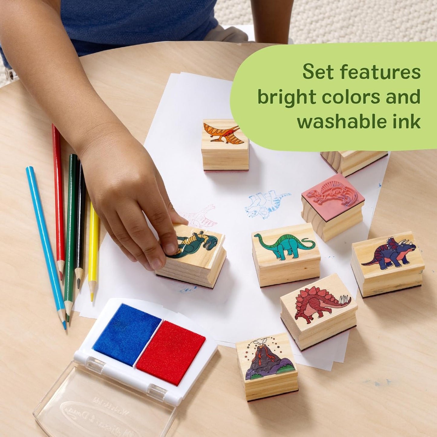 Melissa & Doug - Dinosaur Stamp Set