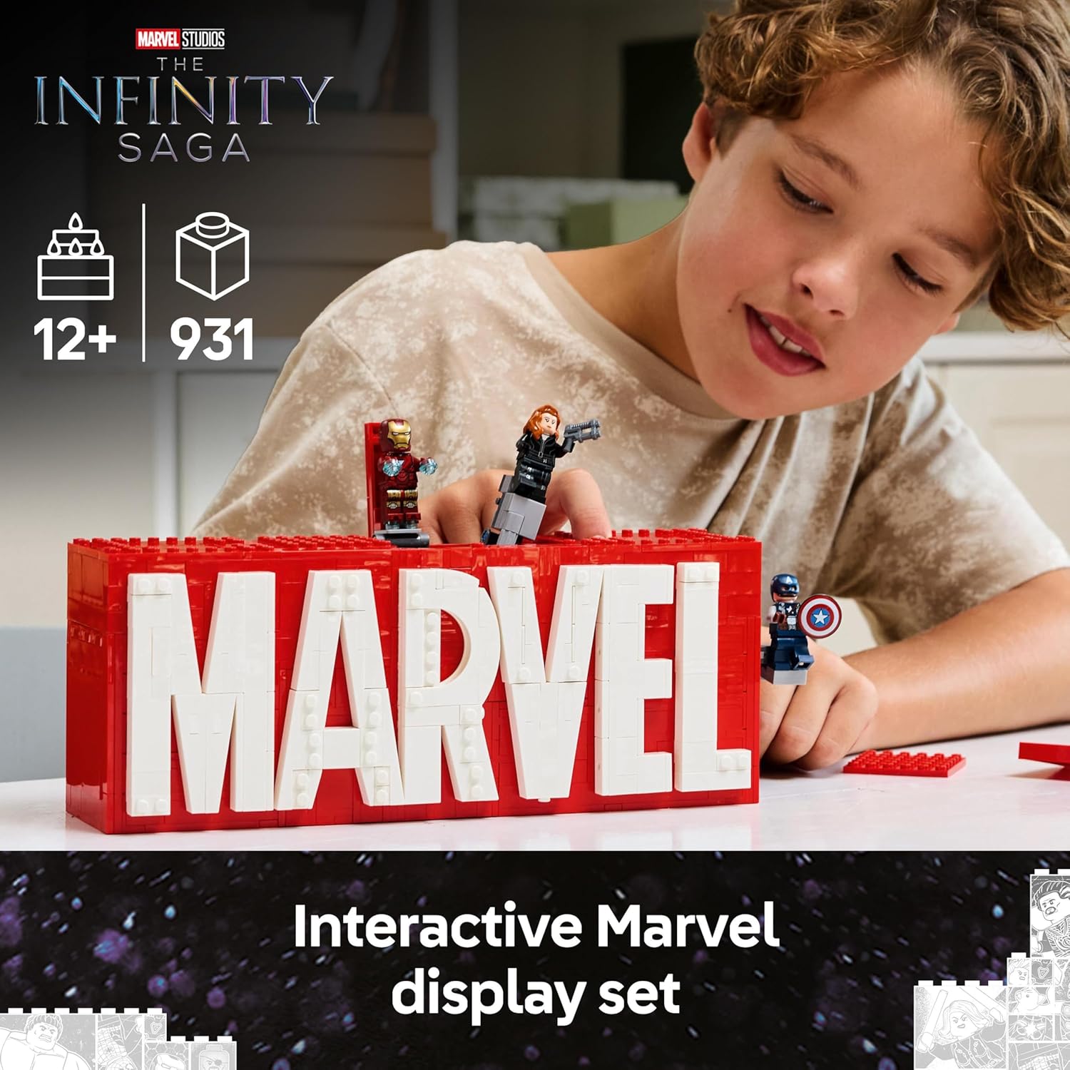 LEGO® | Marvel: MARVEL Logo & Minifigures (76313)