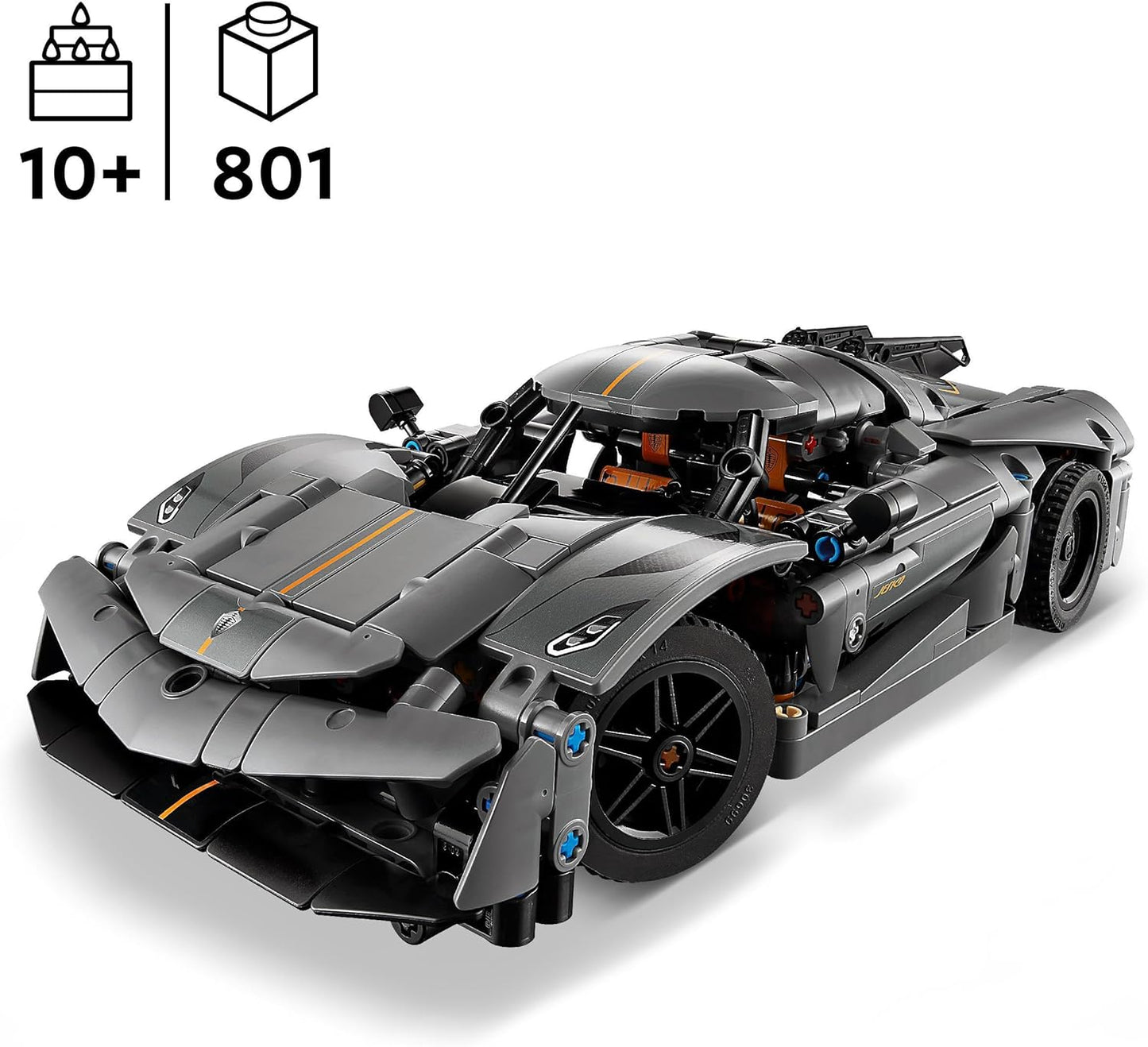 LEGO® | Technic: Koenigsegg Jesko Absolute Grey Hypercar (42173)