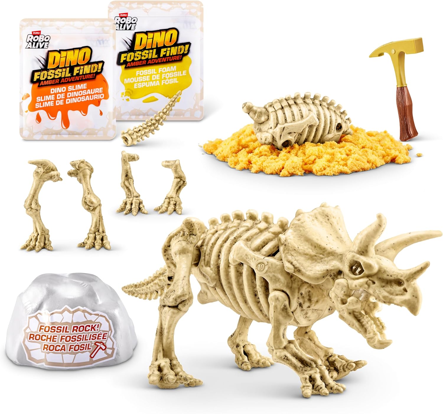 Robo Alive Dino Fossil Find S1 Amber Adventure