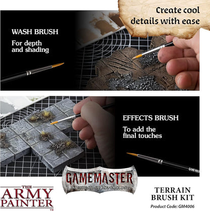 The Army Painter - GameMaster - Terrain Brush Kit