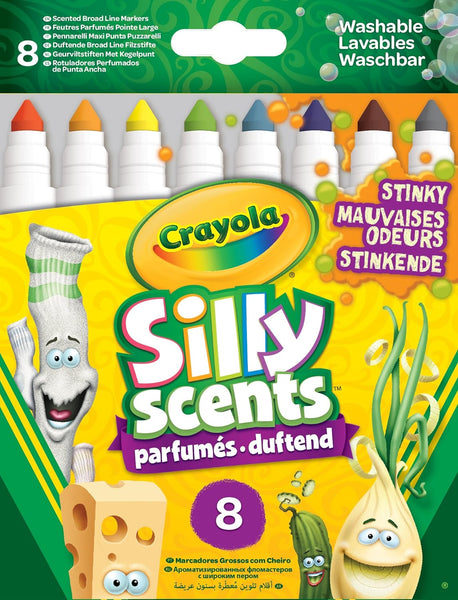 Crayola 8 Silly Scents Broadline Stinky Markers