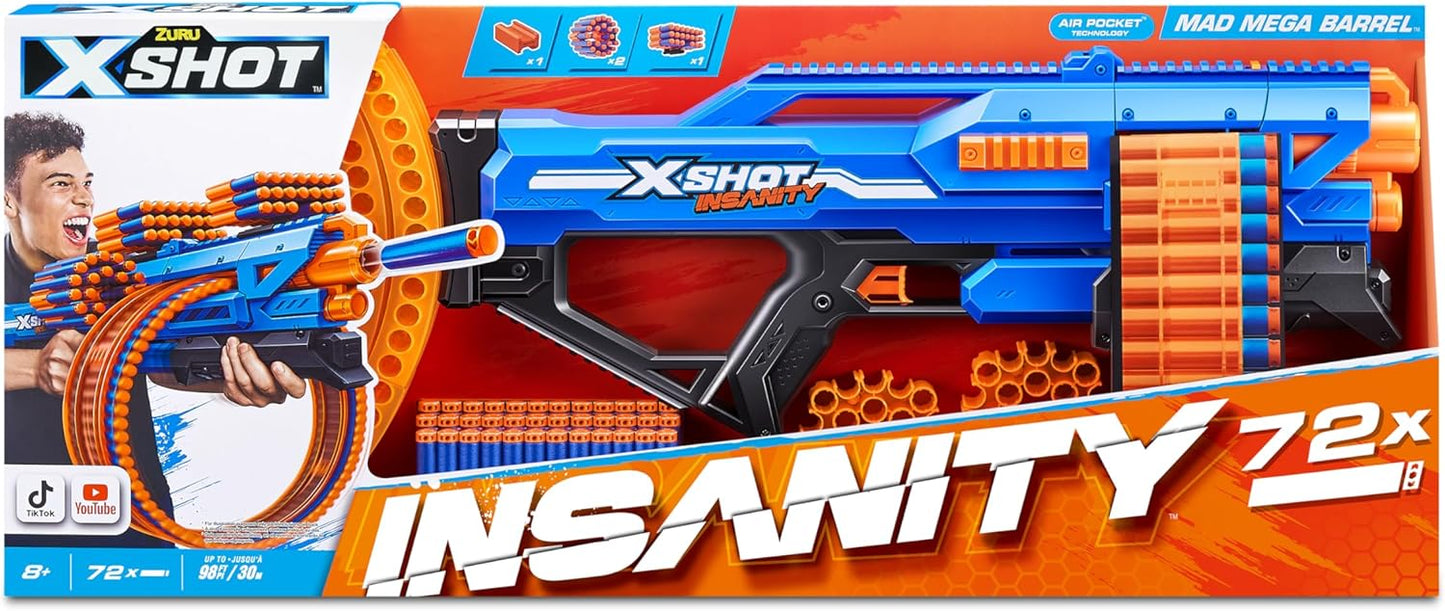 X-Shot Insanity S1 Mad Mega Barrel Blaster