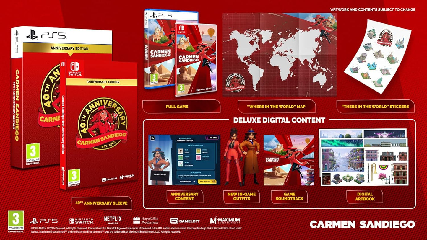 Carmen Sandiego - 40th Anniversary Edition (PlayStation 5)