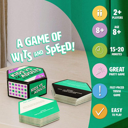Kids vs Adults: Family Card Game
