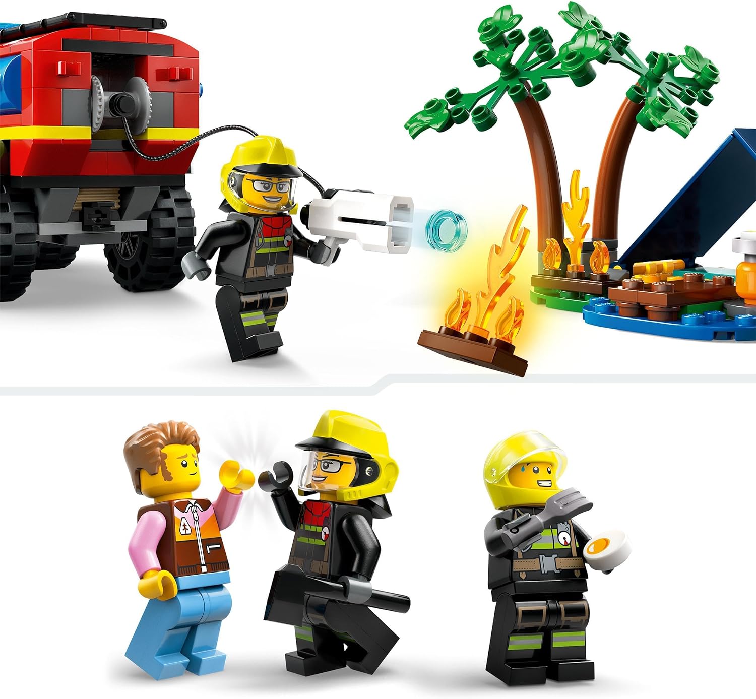 LEGO® | City: 4x4 Fire Truck with Rescue Boat (60412)