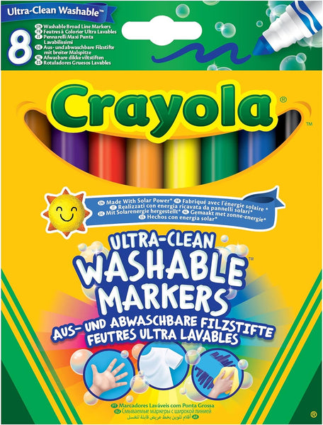 Crayola 8 Washable Markers Ultra-Clean