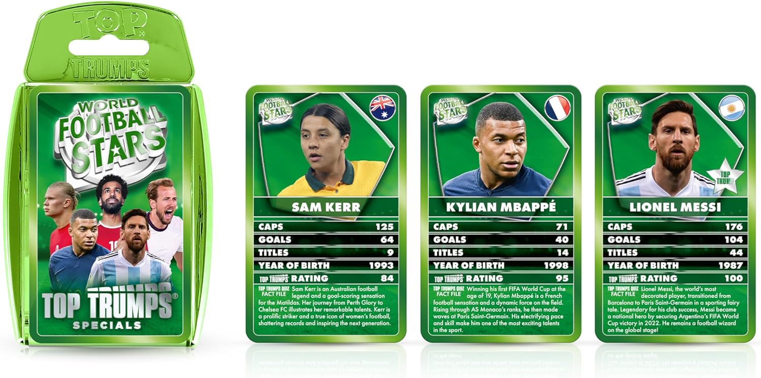 Top Trumps World Football Stars (2024 Refresh)