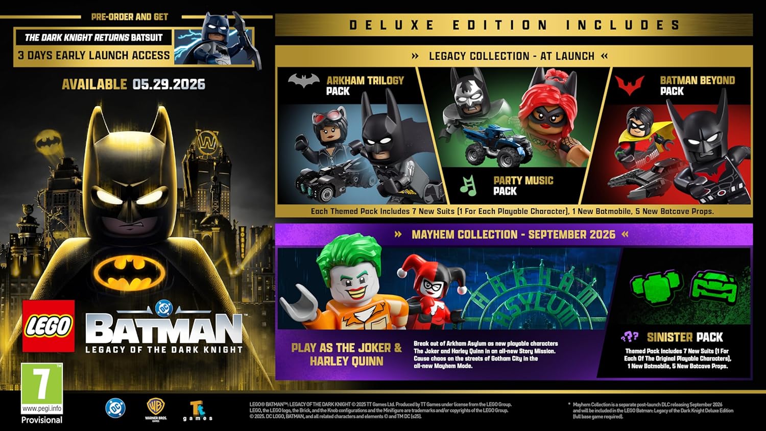 LEGO® Batman: Legacy of the Dark Knight Deluxe Edition (PlayStation 5)