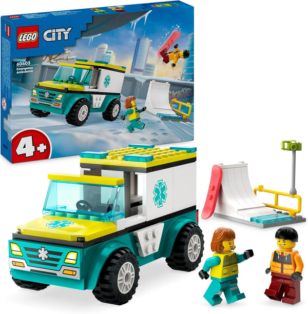 LEGO® | City: Emergency Ambulance and Snowboarder (60403)