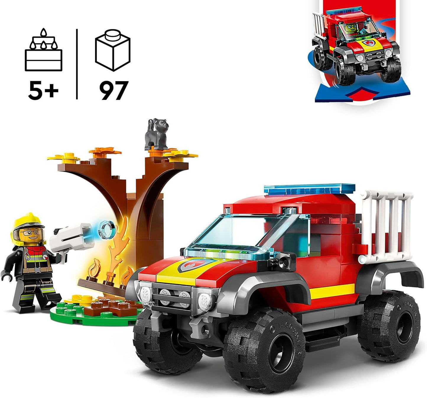LEGO® | City: Fire 4x4 Fire Truck Rescue (60393)