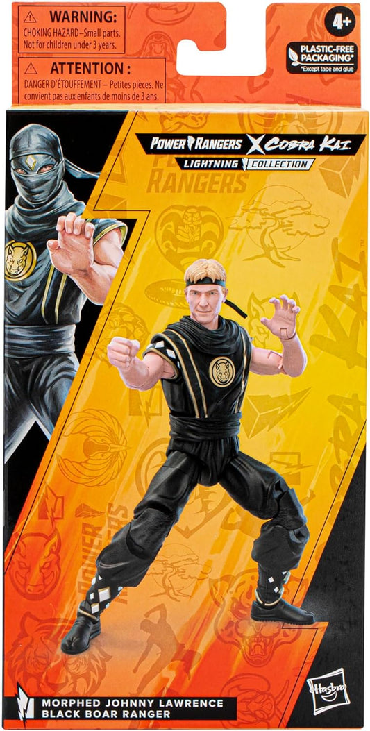 Hasbro Figure Power Rangers X Cobra Kai Lighting Collection Morphed Johnny Lawrence Black Ranger