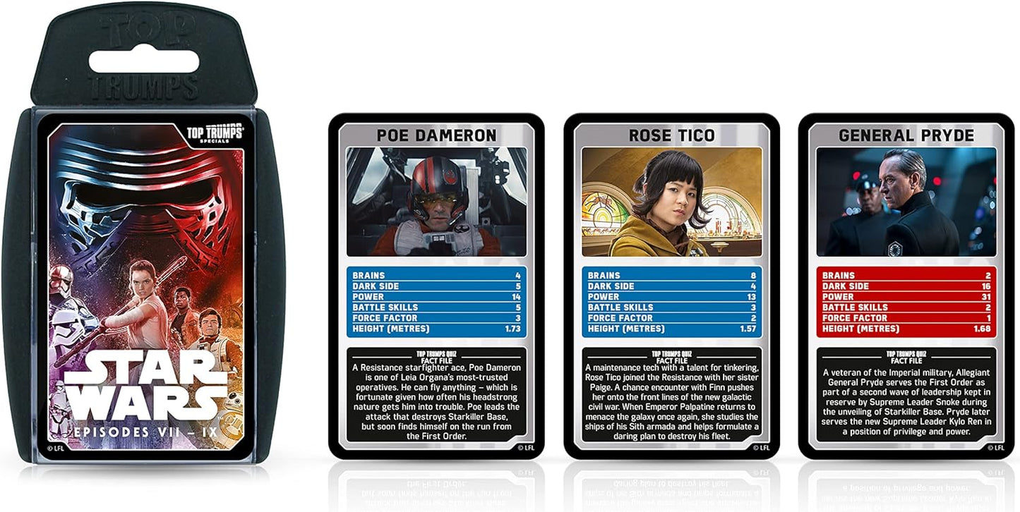 TOP TRUMPS: STAR WARS EPISODES 7-9