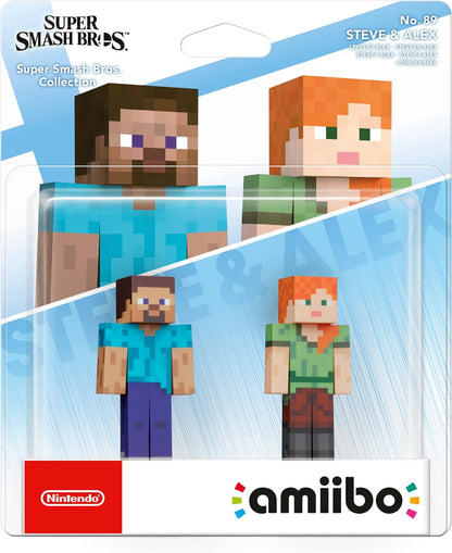Steve & Alex - Super Smash Bros. - Nintendo Switch - Amiibo