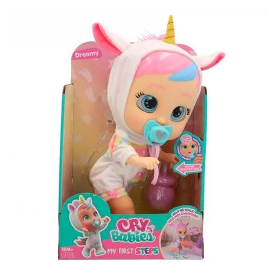 Cry Babies My First Steps Dreamy Doll - Bebés Llorones My First Steps Muñeco Dreamy Interactivo 927902