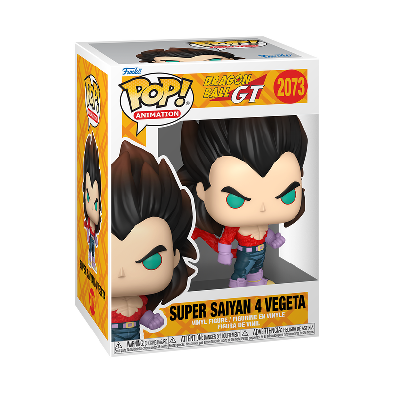 Funko POP Dragon Ball GT Super Saiyan 4 Vegeta boxed figure