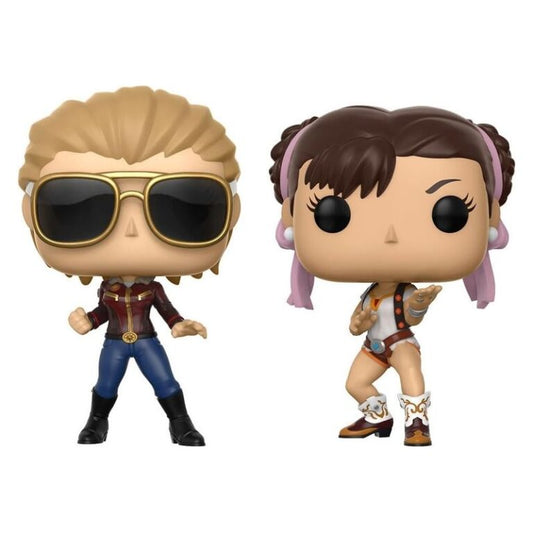 Funko POP 2-Pack: Marvel vs Capcom - Capt Marvel vs Chun-Li