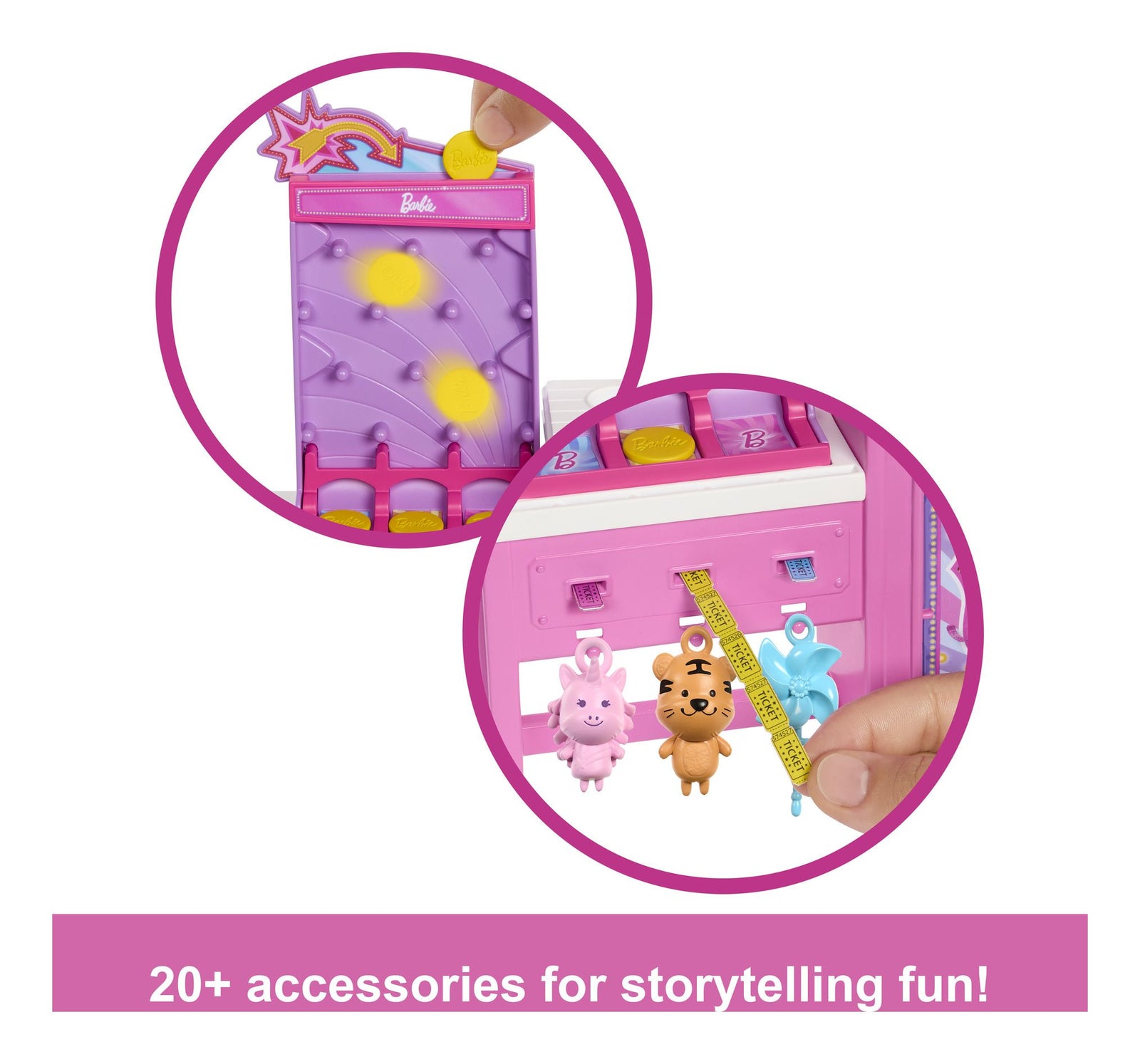 Barbie Cotton Candy & Game Playset & Doll
