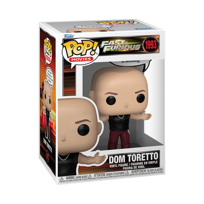 Funko POP Fast and Furious Dom Toretto boxed figure