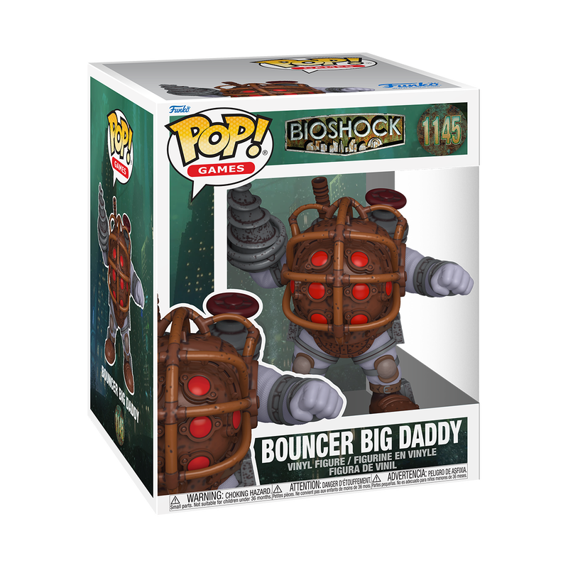 Funko POP Super BioShock Bouncer Big Daddy boxed figure