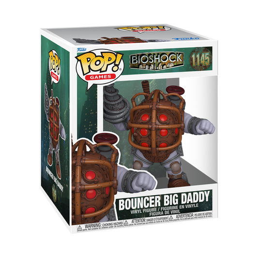 Funko POP Super BioShock Bouncer Big Daddy boxed figure