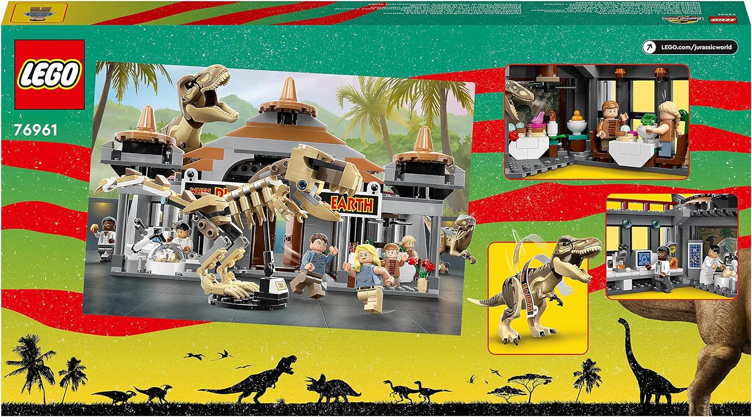 LEGO® | Jurassic Park: Visitor Centre T-Rex & Raptor Attack (76961)