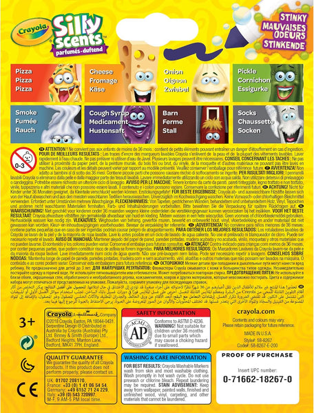 Crayola 8 Silly Scents Broadline Stinky Markers