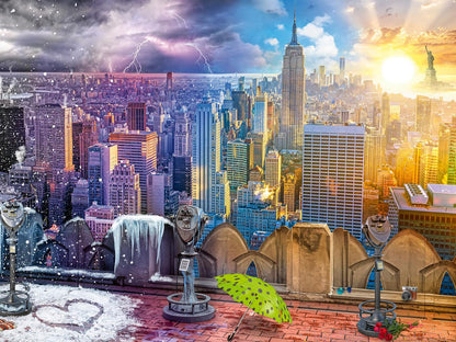 Ravensburger New York Summer and Winter 1500pc Puzzle