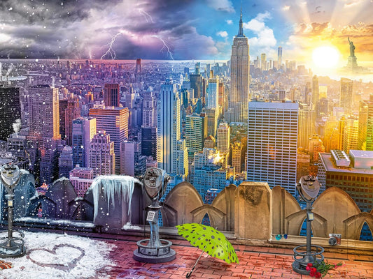 Ravensburger New York Summer and Winter 1500pc Puzzle