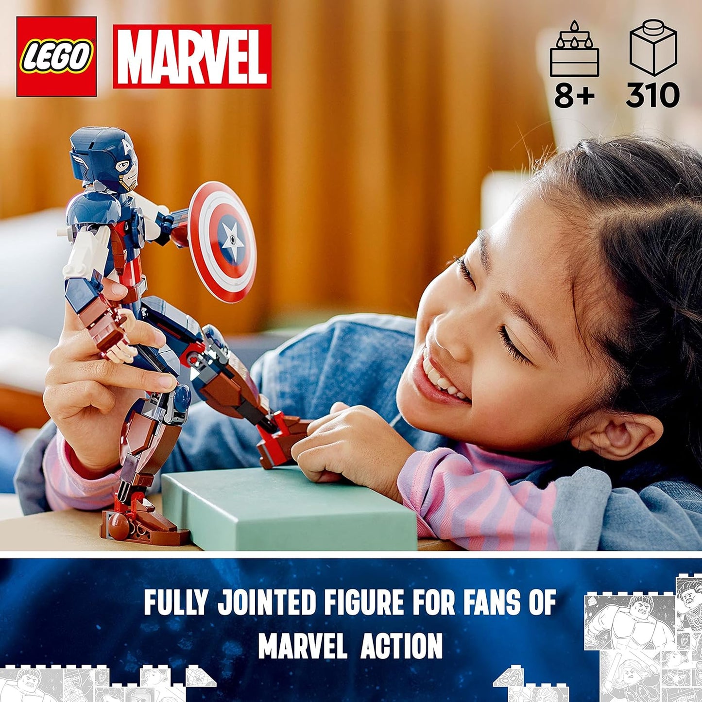 LEGO® | Marvel: Captain America Construction Figure (76258)