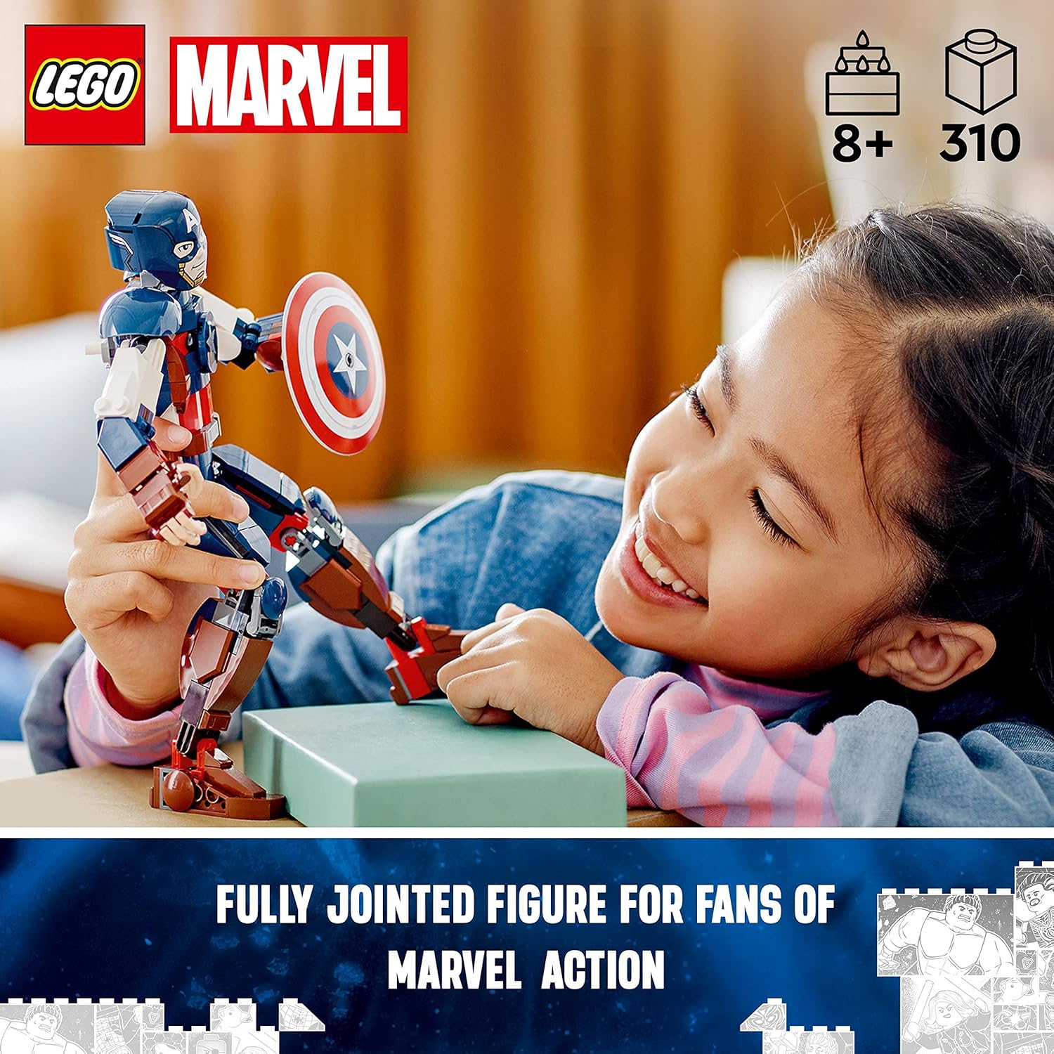 LEGO® | Marvel: Captain America Construction Figure (76258)