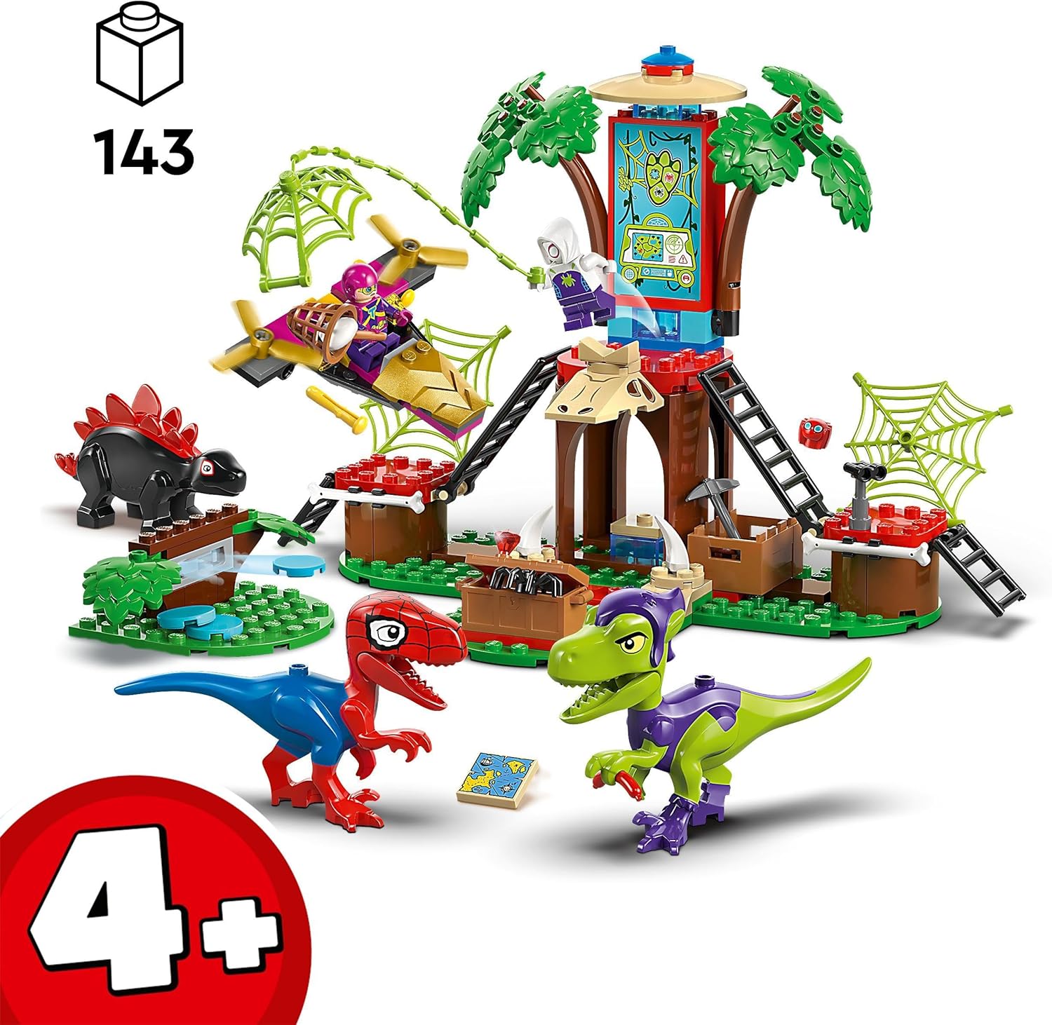 LEGO® | Marvel: Spidey and Gobby's Raptor Battle at Tree House HQ (11200)