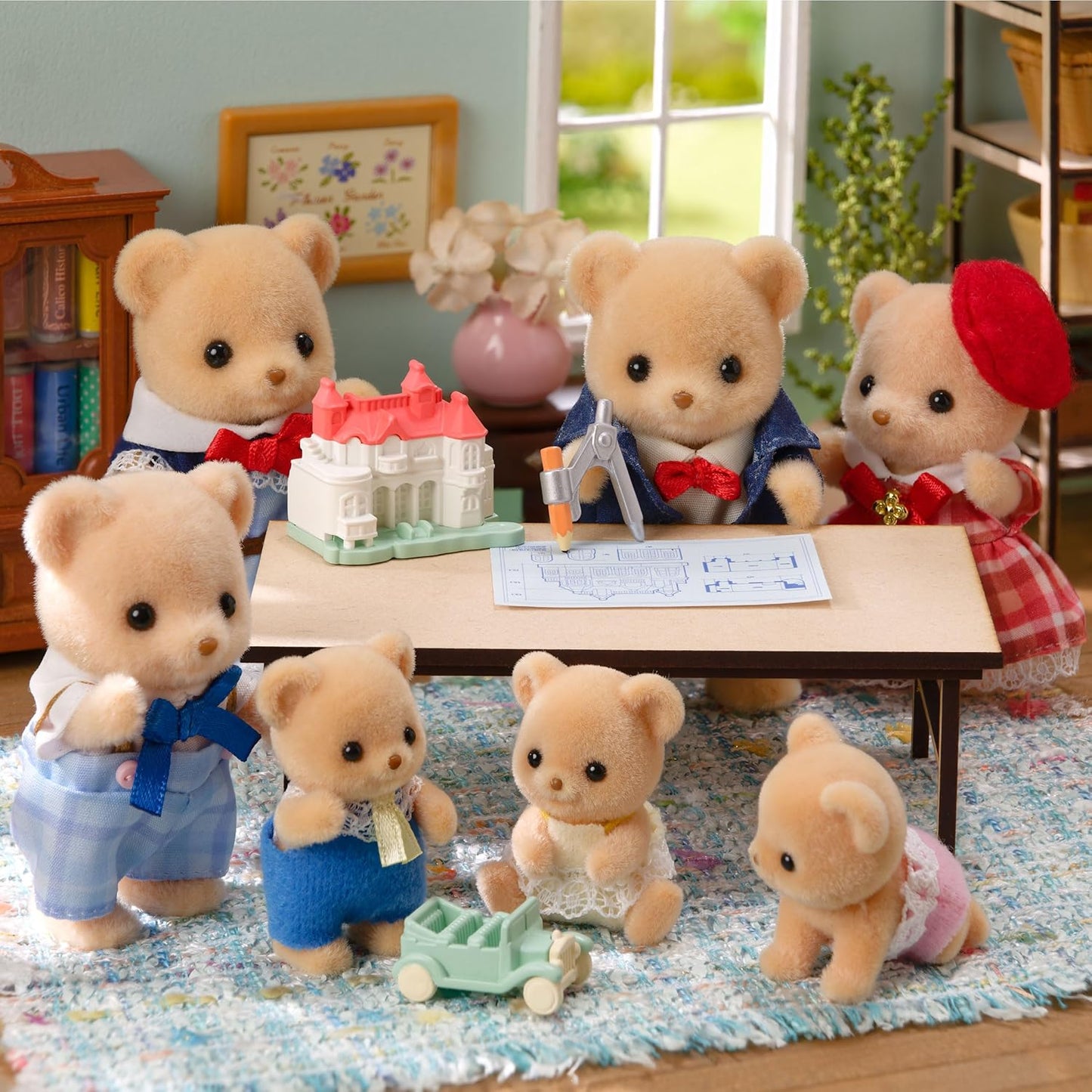 Sylvanian Families: Biscuit Bear Brother & Sister Delicious Picnic Set