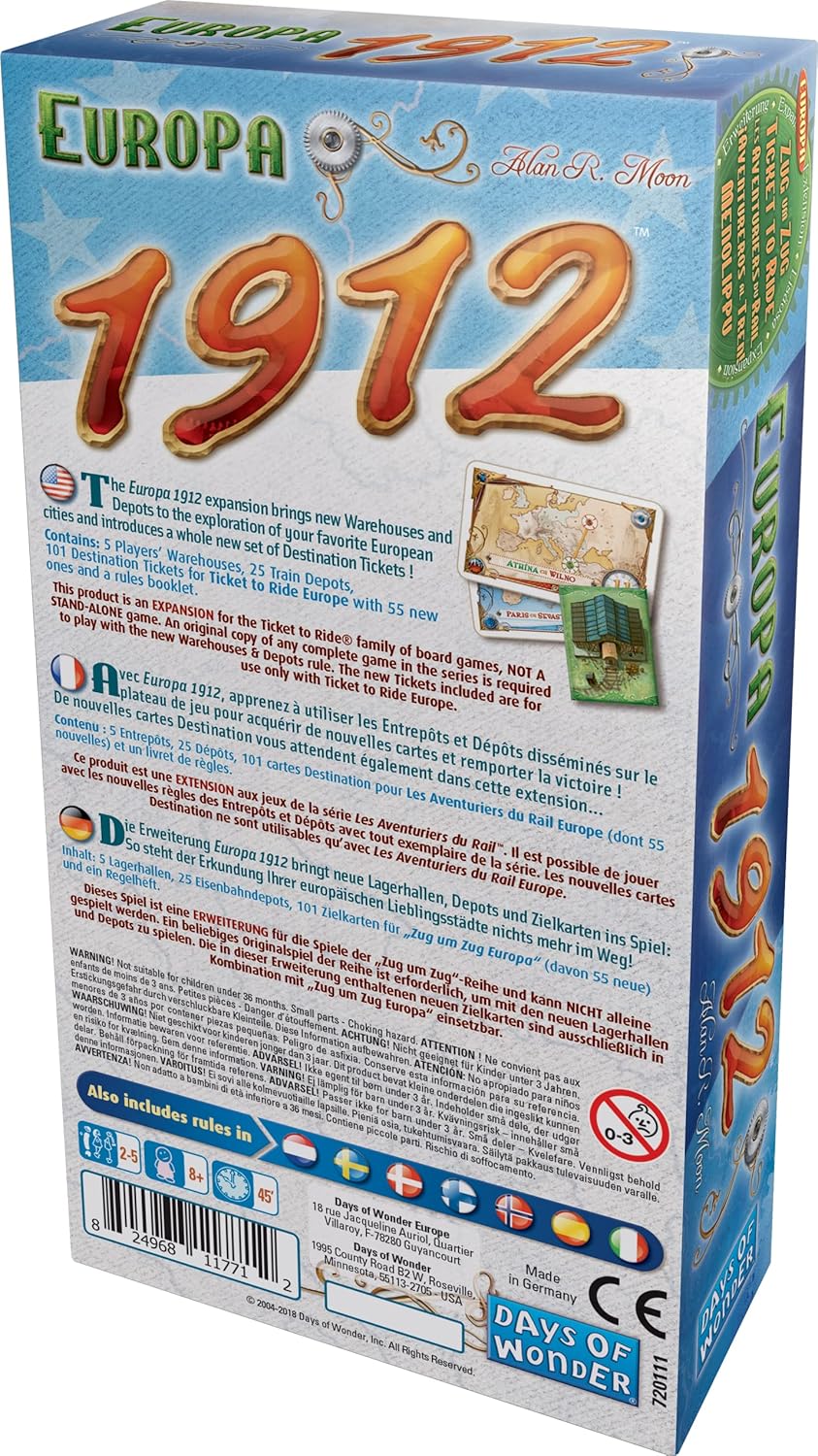 TICKET TO RIDE: EUROPE 1912 EXPANSION