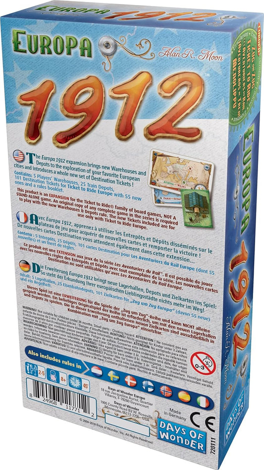 TICKET TO RIDE: EUROPE 1912 EXPANSION
