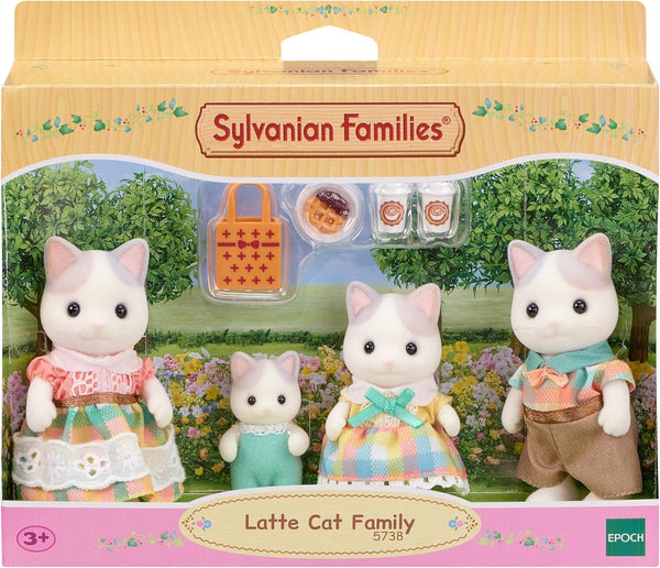 Sylvanian Families: Latte Cat Family