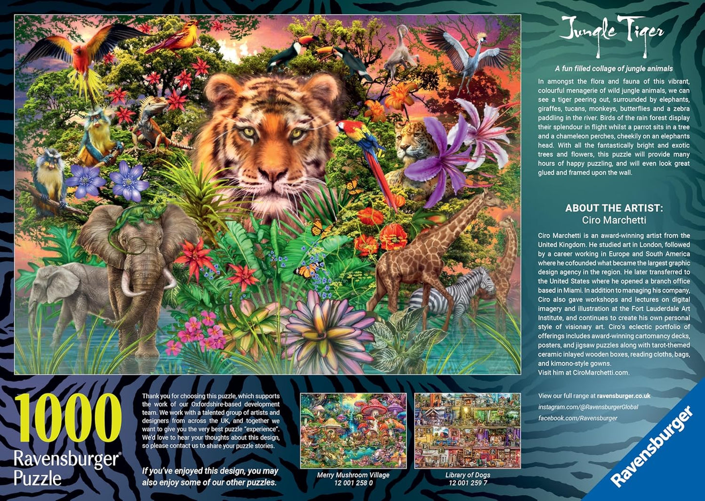 Ravensburger Jungle Tiger 1000pc Puzzle