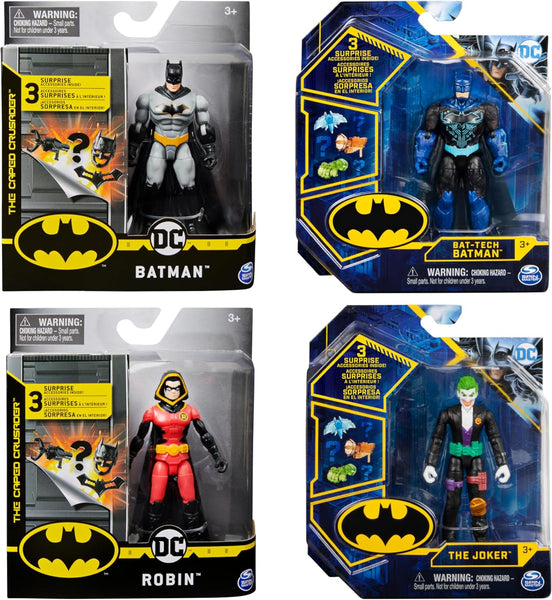 Batman 4in Basic Figure: Caped Crusader Assorted