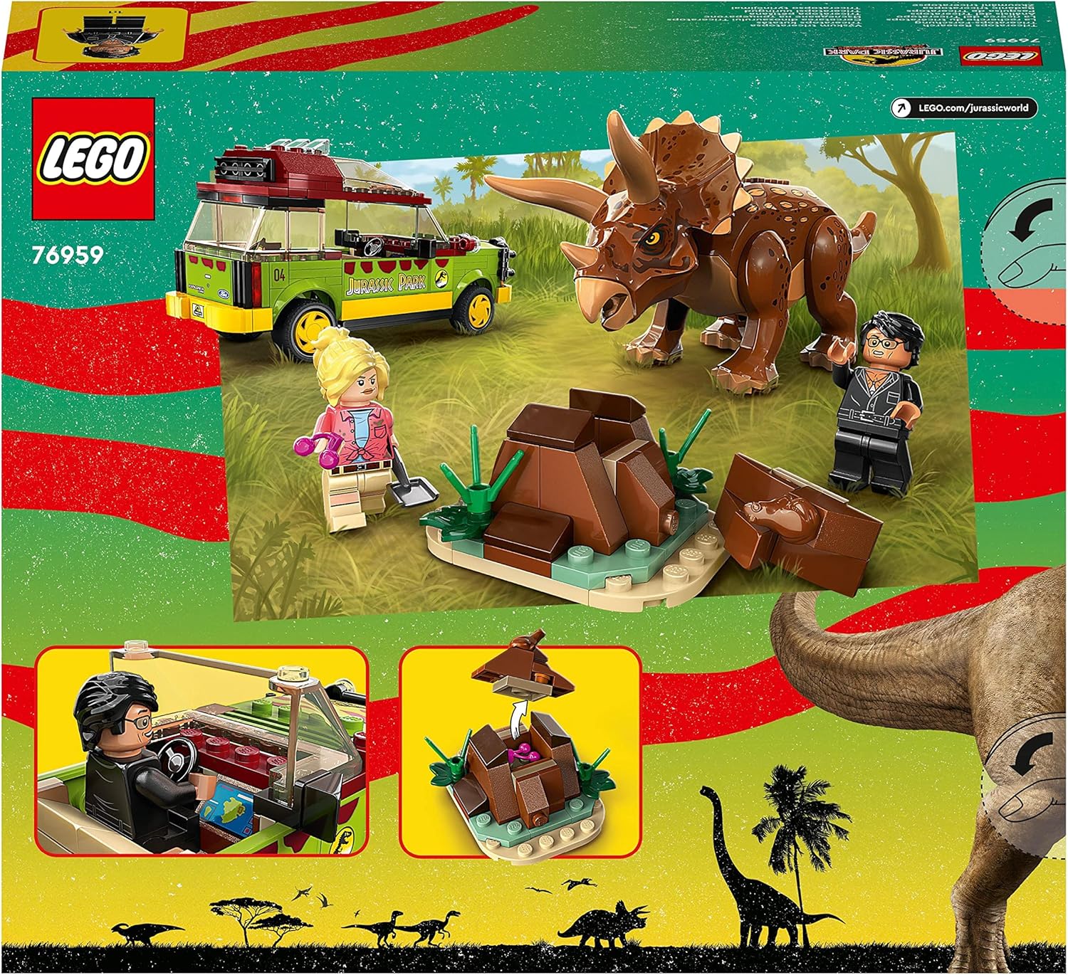 LEGO® | Jurassic Park: Triceratops Research (76959)