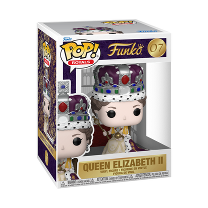 Funko Pop Premium Queen Elizabeth II Coronation figure in box