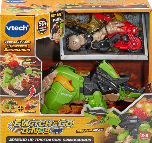VTech: Switch & Go Dinos Armour Up Triceratops Spinosaurus
