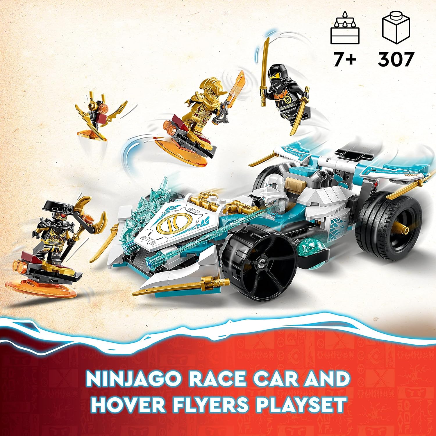 LEGO® | Ninjago: Zane's Dragon Power Spinjitzu Racing Car (71791)