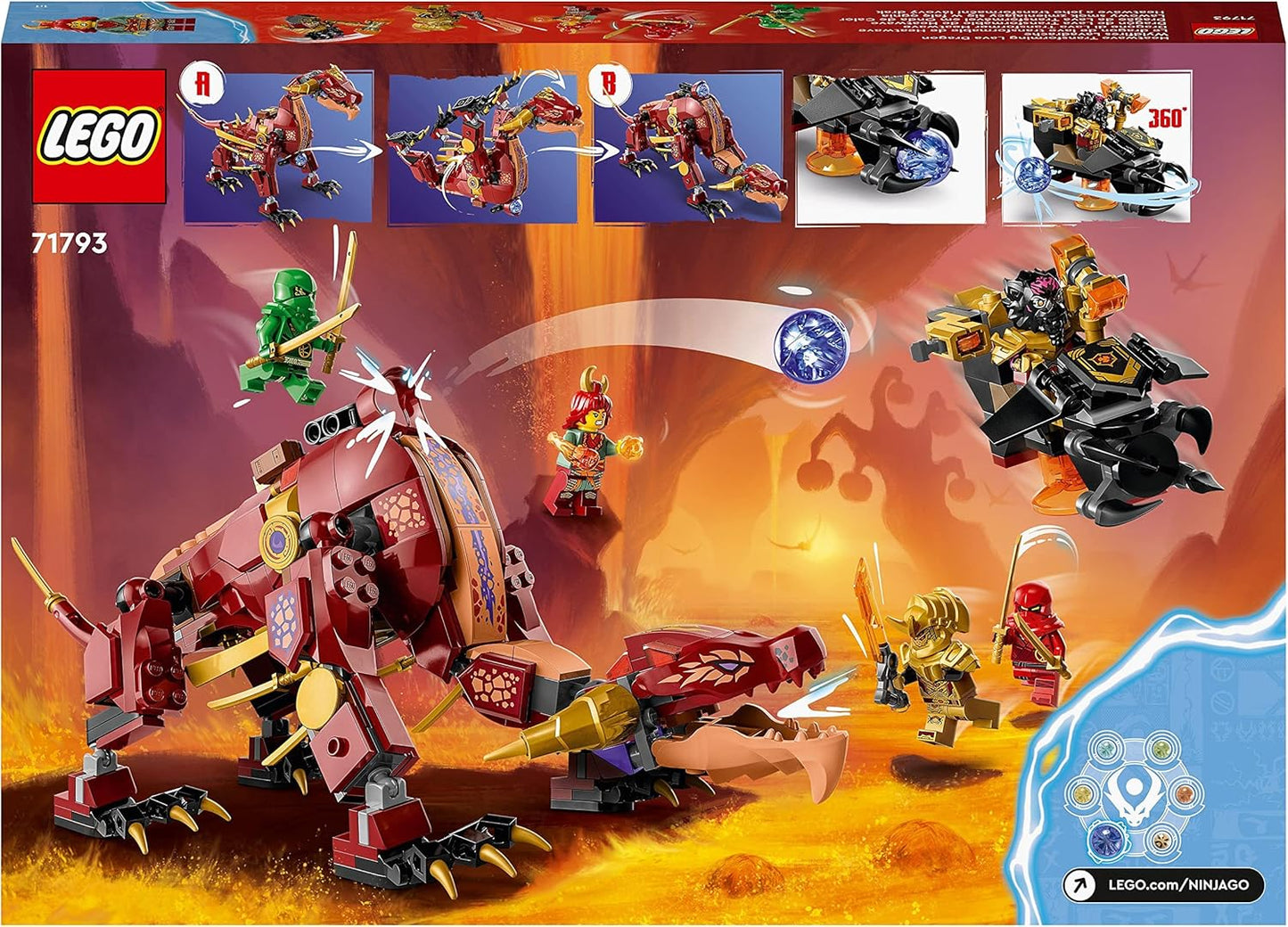 LEGO® | Ninjago: Heatwave Transforming Lava Dragon (71793)