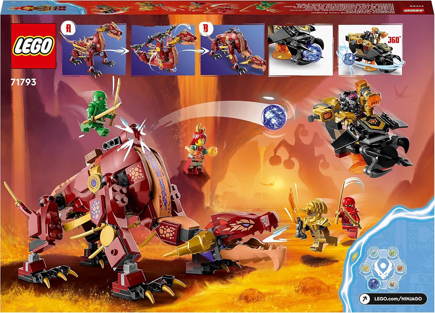 LEGO® | Ninjago: Heatwave Transforming Lava Dragon (71793)