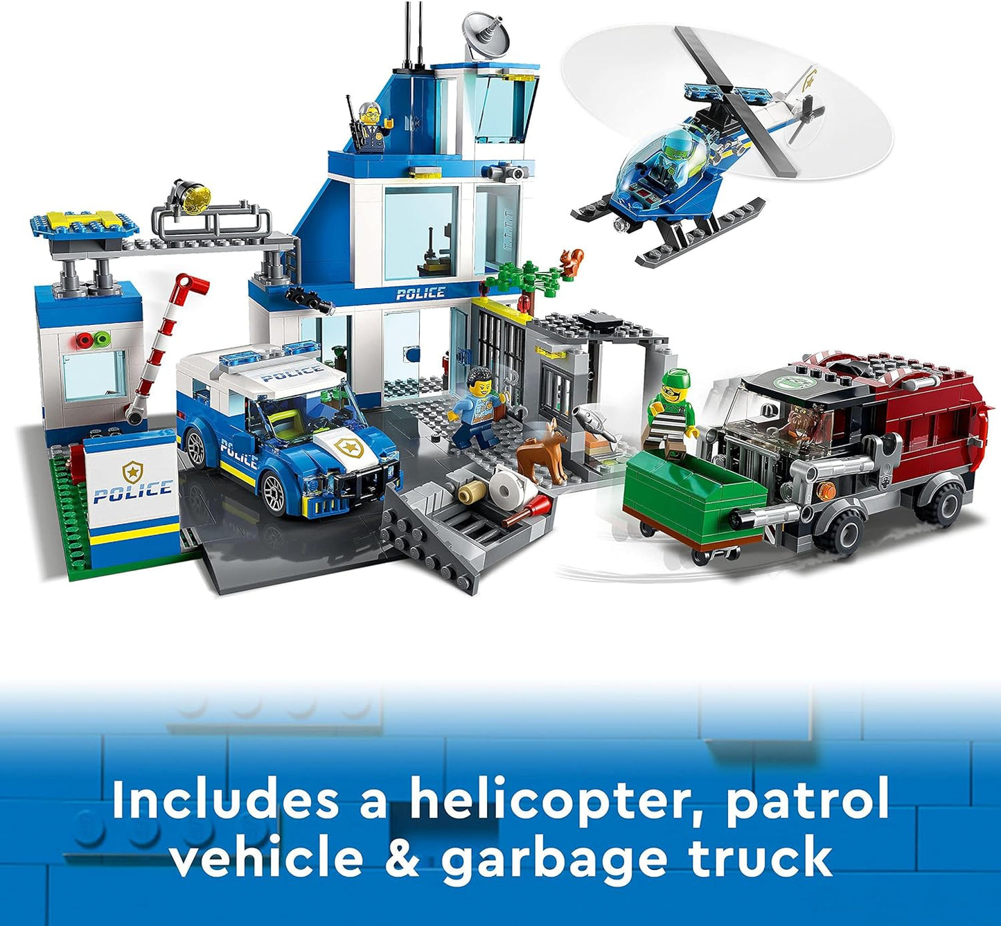 LEGO® | City: Police Station + Van + Garbage Truck (60316)