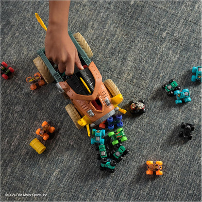Monster Jam Mini Megalodon Mad Hog Chomper and Monster Truck Playset