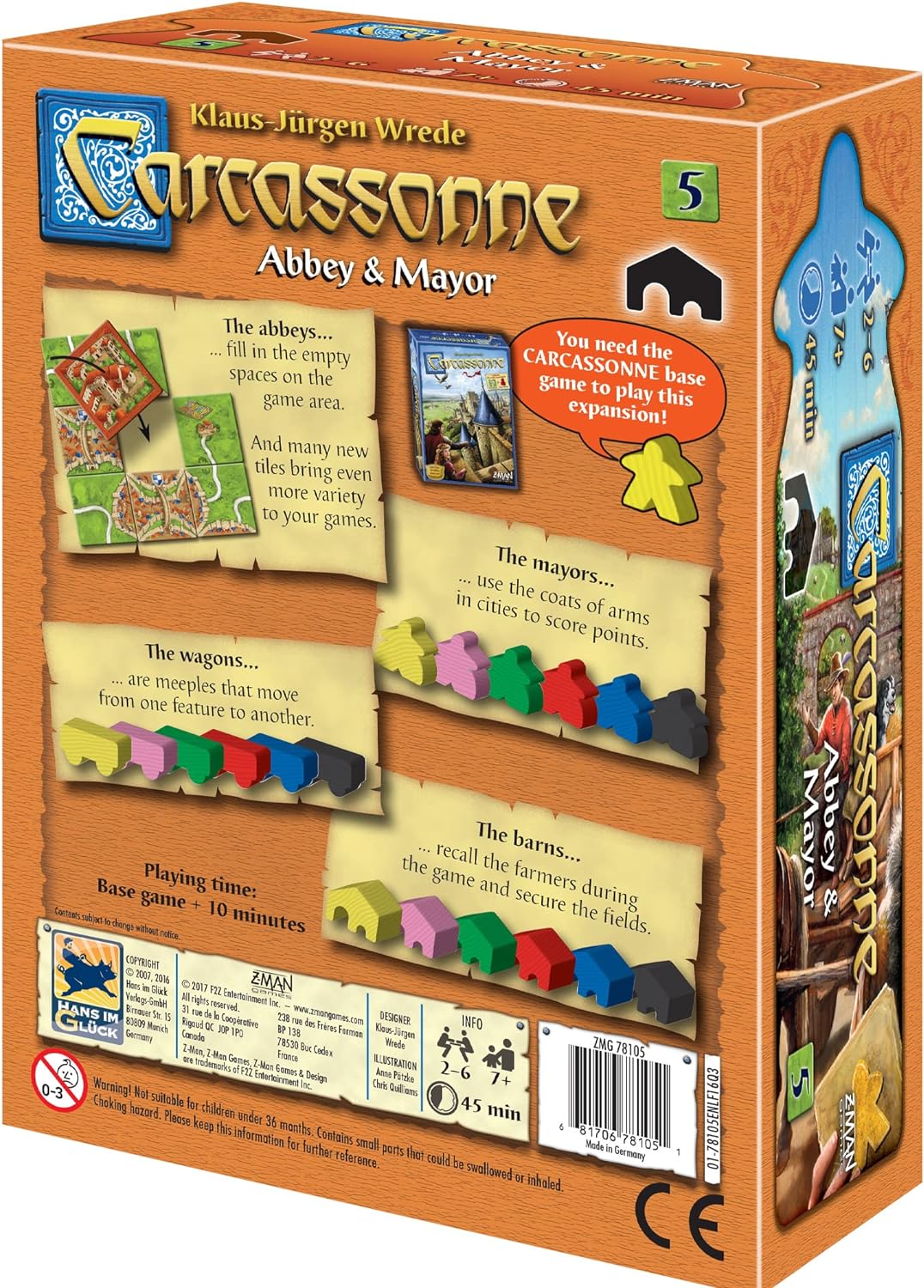 Carcassonne Expansion 5: Abbey & Mayor