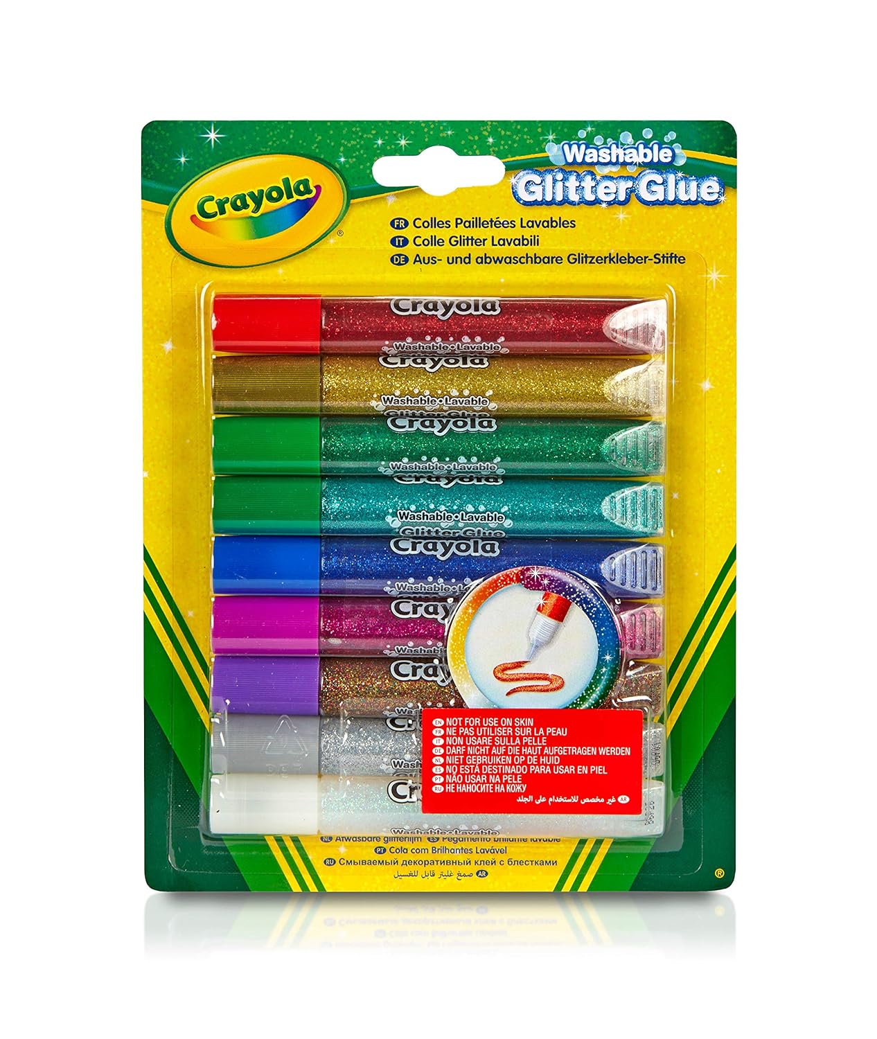 Crayola 9 Washable Glitter Glue