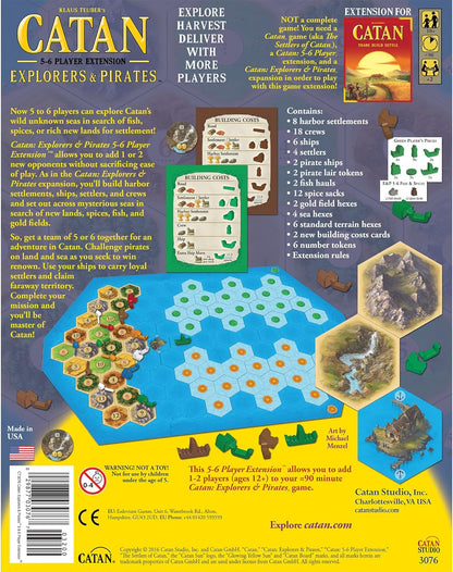 CATAN Exp: Explorers & Pirates 5 & 6 Player (2015 Refresh)